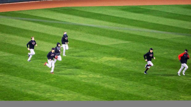 When the benches clear and the brawl begins, those in the bullpen make the long, obligatory sprint to join their teammates in the kerfuffle.